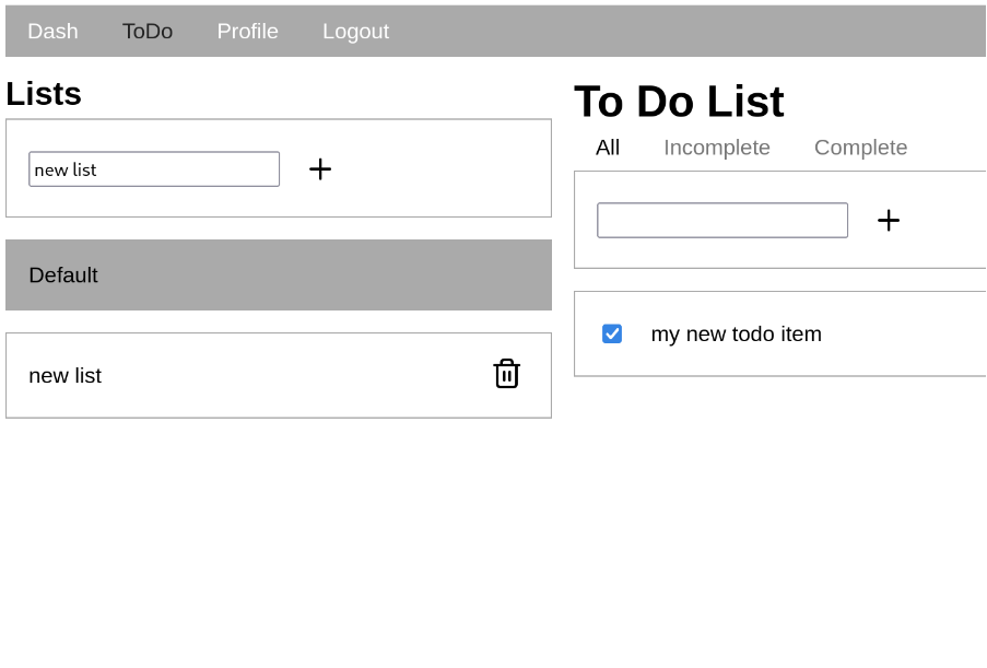 Todo List Application